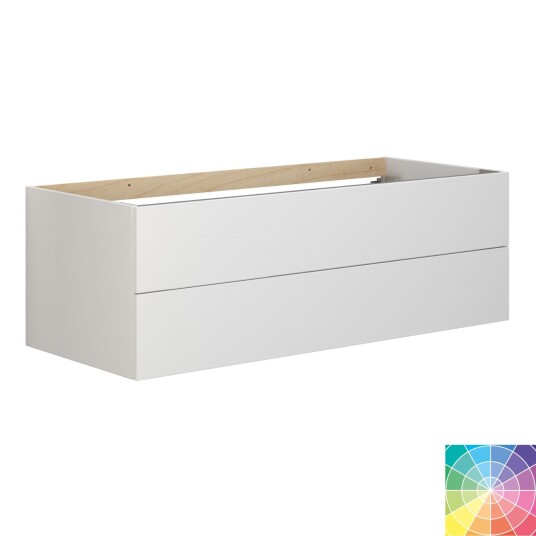 Dansani Calidris Glatt Servantskap 2 Skuff D50cm NCS eik / 120cm Dobbel DA-C25-1066