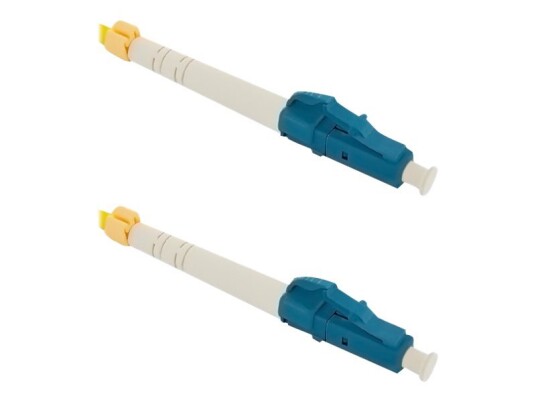 Qoltec KoblingskabeLc/Upc-Enkeltmodus Hann Til Lc/Upc-Enkeltmodus Hann 0.5 M Fiberoptisk Simpleks 9 / 125 Micron G.652D Halogenfri Gul