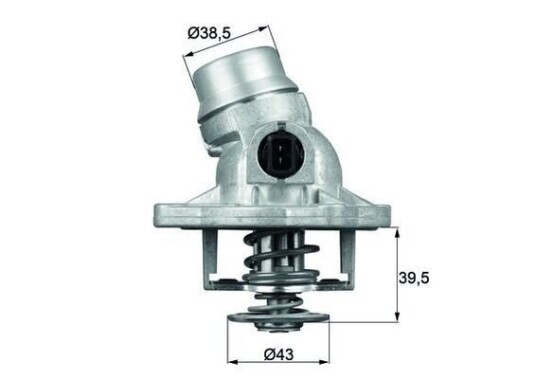 Termostat MAHLE ORIGINAL TM 12 105