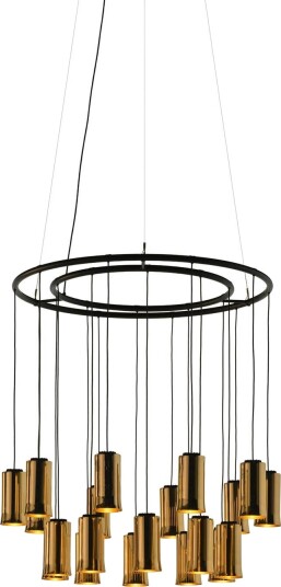 Santa & Cole Cirio Lysekrone S Taklampe Polert Messing