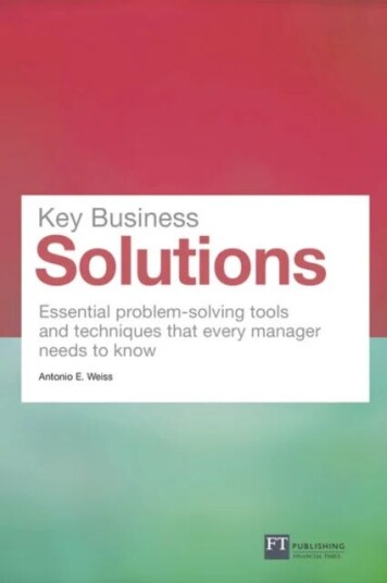 Key Business Solutions Av Antonio Weiss