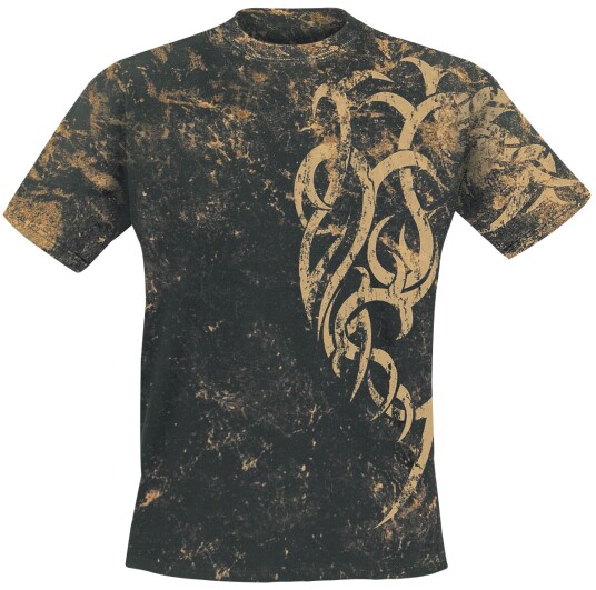 Outer Vision T-skjorte Marble Tattoo S til 3XL Herrer svart Outer Vision T-skjorte Marble Tattoo S til 3XL Herrer svart
