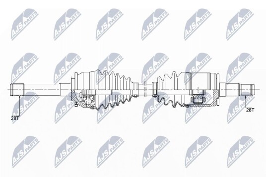 Nty Drivaksel NTY NPW MS 059