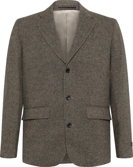 Scotch & Soda Austin Wool Blend Relaxed Fit Blazer   METEORITE MELANGE   XL