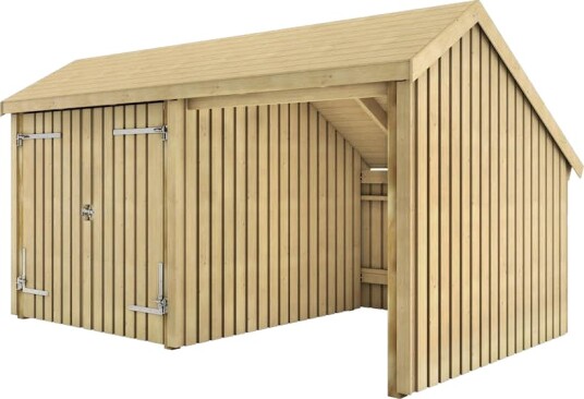 Multibod PLUS 2 Moduler Dobbeltdør Ubehandlet 10,5 m2 Multibod PLUS 2 Moduler Dobbeltdør Ubehandlet 10,5 m2