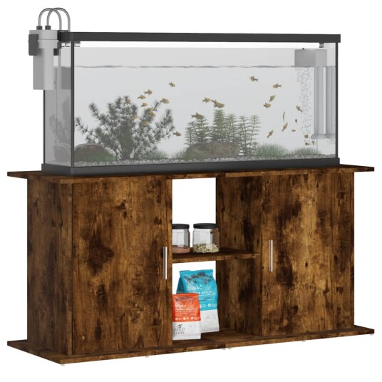 Akvariumstativ Røkt Eik 121X41X58 cm Konstruert Tre