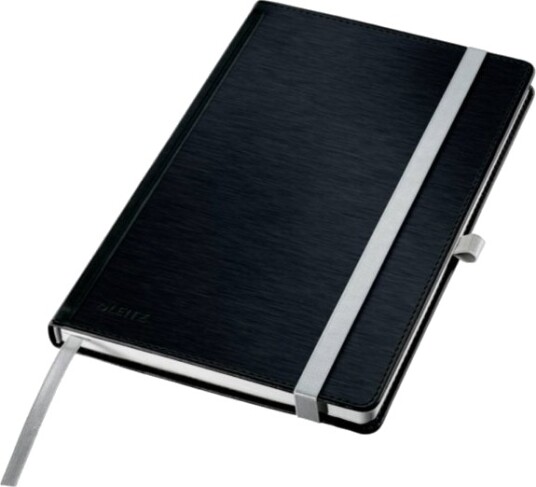 Leitz Style A5 Notatbok Hardcover Rutet 80 Ark Elfenbenspapir Satengsvart Omslag