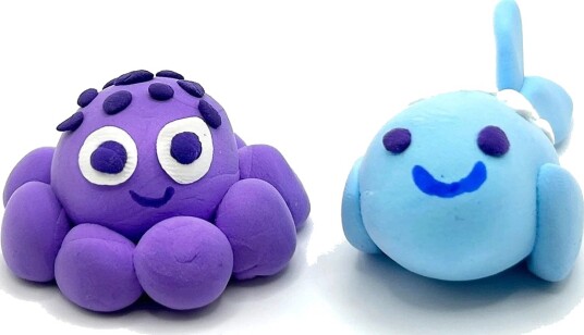 Ooly Air Dry Clay Ocean Bffs 4 Colours Creatibles Multi/Patterned One Size
