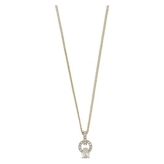 Snö Of Sweden Callie Crystal Circle Neck 42 Gold Clear 42cm