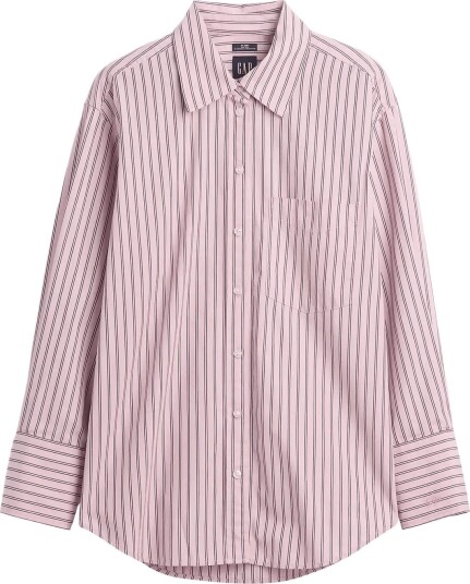 GAP Poplin Big Shirt From The Gap Collection Pink M