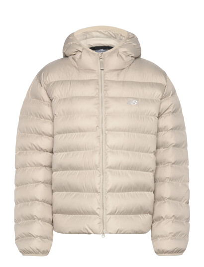 New Balance Sport Essentials Hooded Puffer Jacket - Cream - S