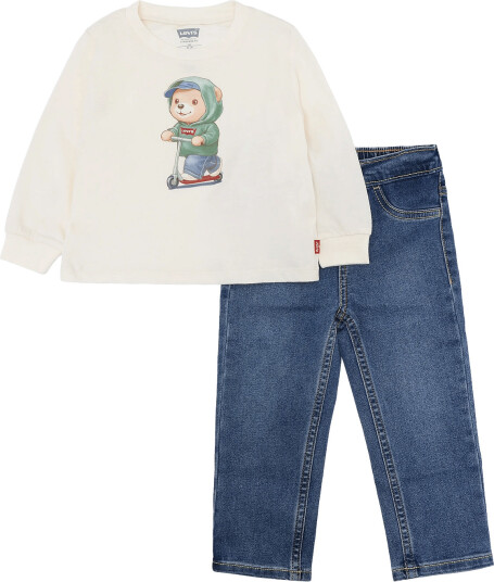Levi"s Wf Woven Pant Set Cream 74