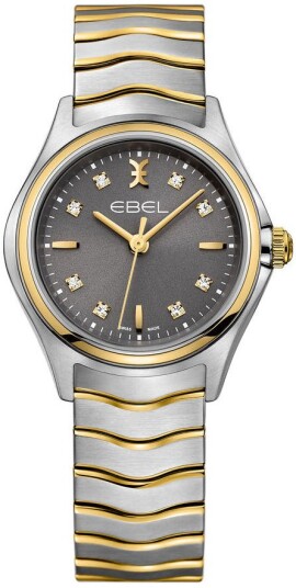 Ebel Dameklokke 1216283 Wave Grå/18 karat gult gull Ø30 mm