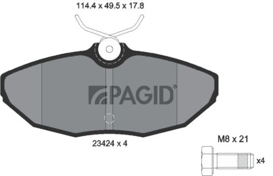 PAGID T5133N Bremseklosser