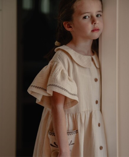 Fliink Amour Flower Dress Cream 110
