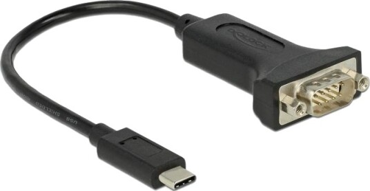 Delock USB C to DB9 Serial Cable 15cm 63908 Delock USB C to DB9 Serial Cable 15cm 63908