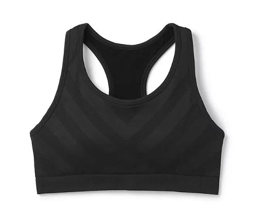 Smartwool Merino Sport Seamless Racerback Bra Black Smartwool Merino Sport Seamless Racerback Bra Black