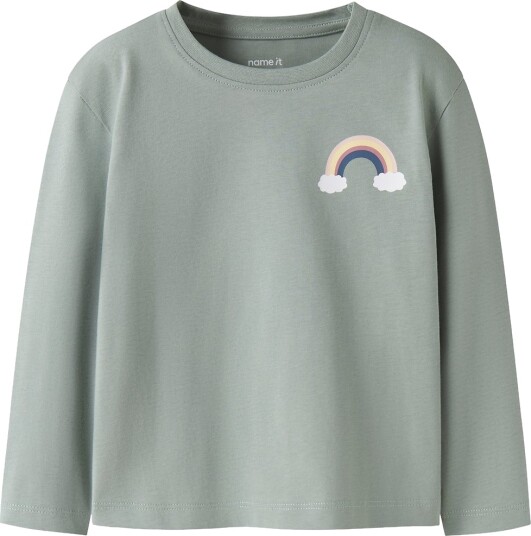 Name It Genser NmfVeen Green Milieu/Rainbow Name It 4 år (104) Genser Armygrønn Grønn