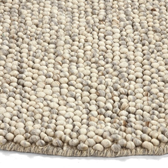 Rundt teppe Avafors Wool Bubble grå/beige Størrelse: Ø 200 cm
