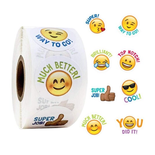 500x Klistremerker - Emoji