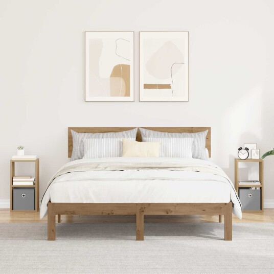  Nattbord 2 pcs Artisan Eik 25,5 x 22 x 49,5 cm Konstruert tre