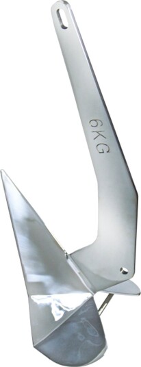 DC Delta Anker Rustfritt Stål 6 kg 570 x 263 mm Båtlengde 5 8 m