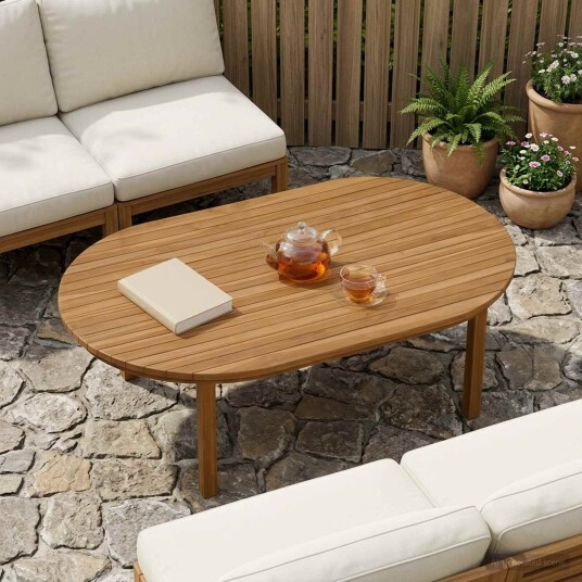 vidaXL Bordplate 120 x 70 x 3,5 cm Oval Massivt Teaktre Naturlig vidaXL Bordplate 120 x 70 x 3,5 cm Oval Massivt Teaktre Naturlig