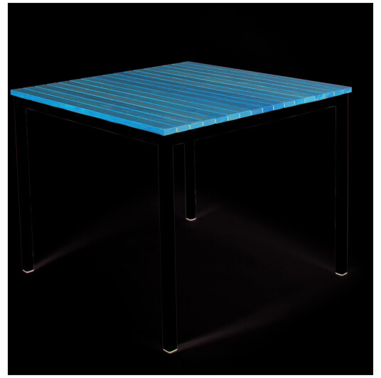 Skargaarden Häringe spisebord Teak/rustfritt svart 85 x 85 cm Svart Skargaarden Häringe spisebord Teak/rustfritt svart 85 x 85 cm Svart