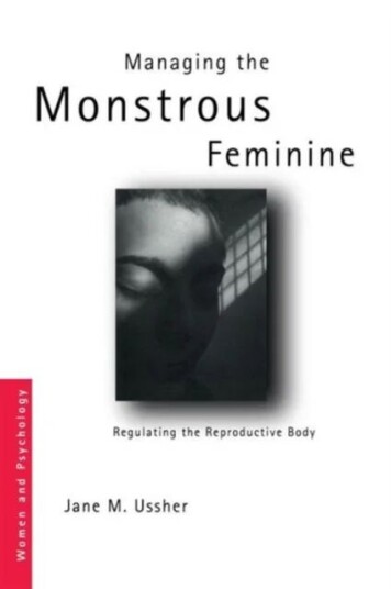 Managing The Monstrous Feminine Av Jane M. Ussher