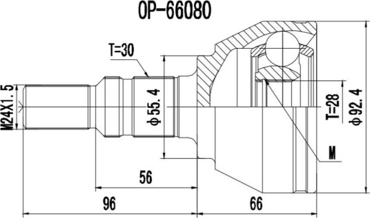 PROCARO 77-OP-020 Drivledd