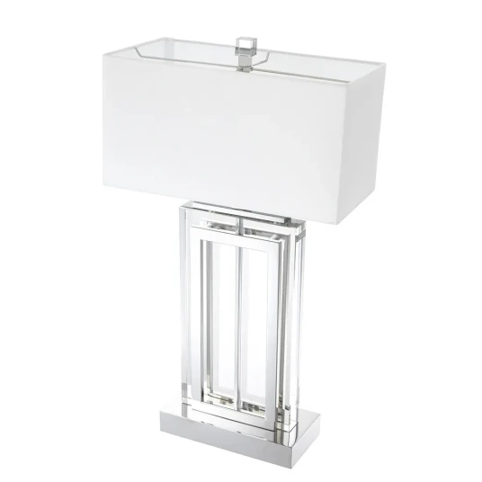 Eichholtz Bordlampe Arlington Crystal Nikkel Eichholtz Bordlampe Arlington Crystal Nikkel