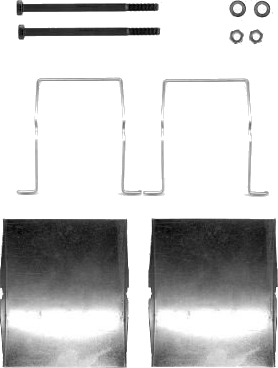 Monteringssett bremseklosser HELLA 8DZ 355 204 461