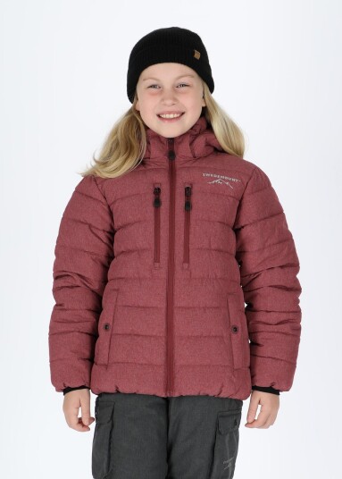 Swedemount Branäs Jacket Jr 2.0 Burgundy Melange 150 Skijakker Swedemount Branäs Jacket Jr 2.0 Burgundy Melange 150 Skijakker
