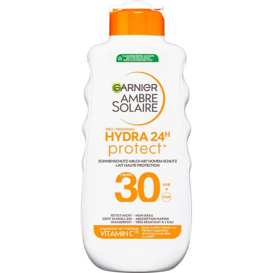 Garnier Ambre Solaire Hydra 24H Protect SPF 30 Solkrem 175 ml