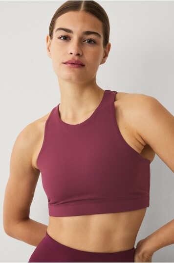 Ellos Studio Sports BH Studio Bra High Neck Core Rød
