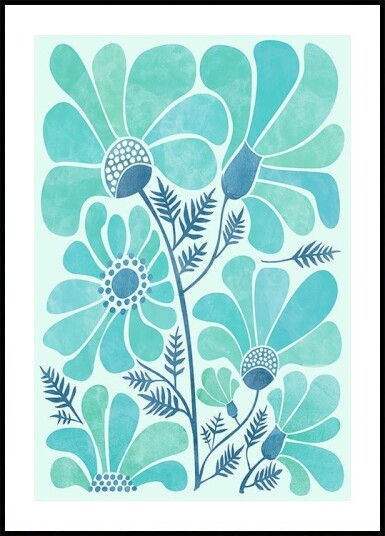 Himalayan Blue Poppies Plakat Plakat / 100x150cm