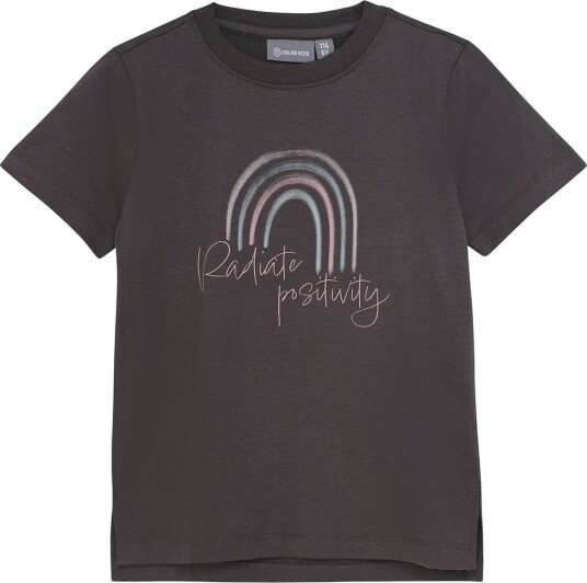 Color Kids T Shirt W. Print S/S Grey 116 Color Kids T Shirt W. Print S/S Grey 116