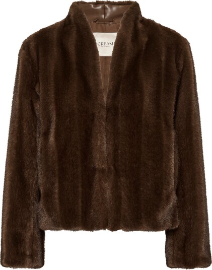 Cream Crfrania Fur Jacket BROWN FUR 42
