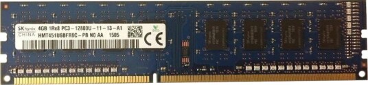 HMT451U6BFR8C PBN0 AA Hynix 4GB PC3 12800 DDR3 1600MHz non ECC Unbuffered CL11 240 Pin