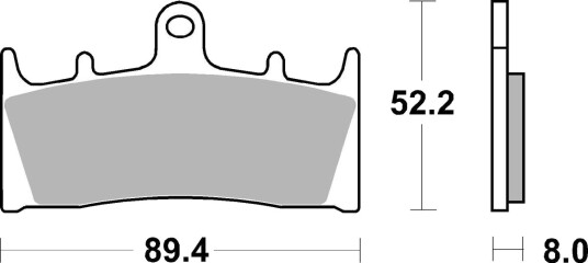 sbs 686HF Bremseklosser