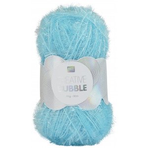 Rico Creative Bubble Garn Unicolor 007 Lyseblå Rico Creative Bubble Garn Unicolor 007 Lyseblå