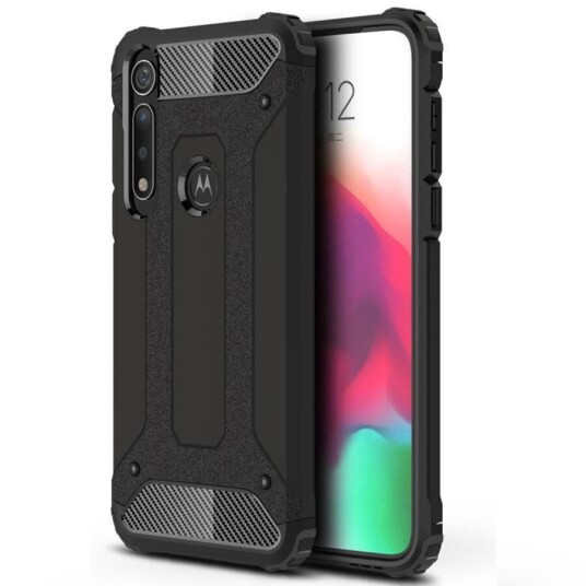 INCOVER Motorola Moto G8 Plus Armor Guard Hard Case - Deksel - Svart
