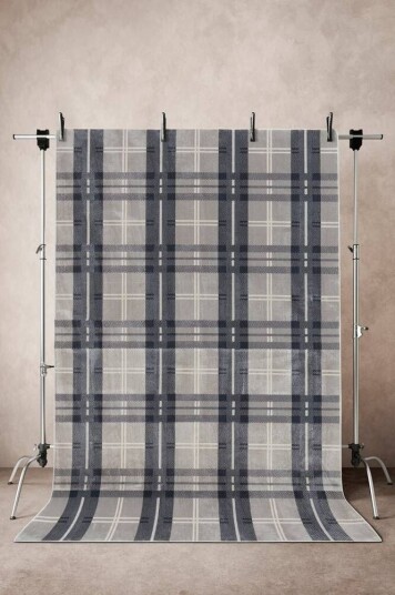 Jotex MONDOVI viskoseteppe 200x300 cm Lys grå/mørk grå 1688197-01-45 1688195-01-45