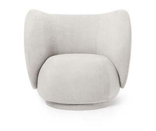 Rico Loungestol Off White Boucle Rico Loungestol Off White Boucle