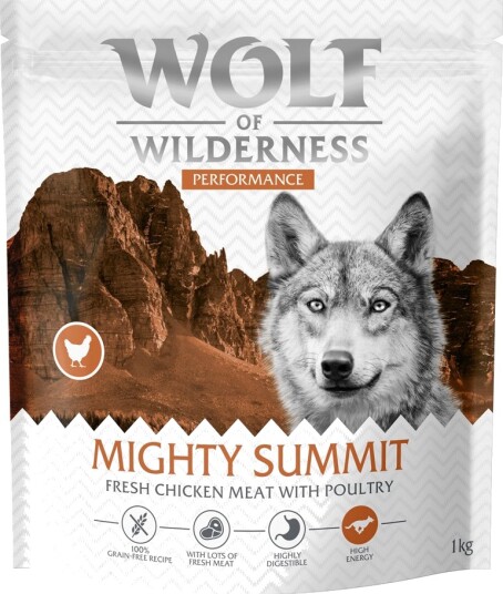 Wolf Of Wilderness Tørrfôr Explore The Mighty Summit Performance Kornfri Sparepakke Ny Oppskrift 4 X 1 kg