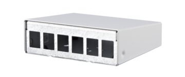 Metz Connect 130861-0602Ke Veggmontering Hvit Aluminium Stål Zink 125 Mm 110 Mm 43,6 Mm