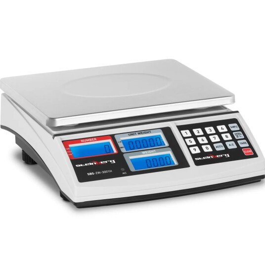 Steinberg Systems Tellevekt 30 kg/1g Hvit 10030069 Steinberg Systems Tellevekt 30 kg/1g Hvit 10030069