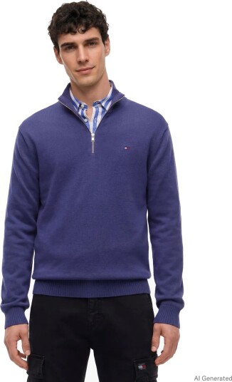 Tommy Jeans Tjm Slm Ess Light Œ Zip Swtr Ext Blue L Tommy Jeans Tjm Slm Ess Light Œ Zip Swtr Ext Blue L