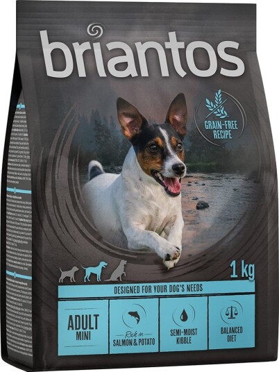 Briantos Adult Mini Laks Og Potet Kornfri 4 X 1 kg