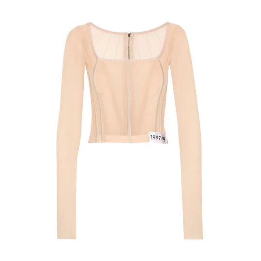 Dolce & Gabbana Dame Topper Beige S Dolce & Gabbana Dame Topper Beige S